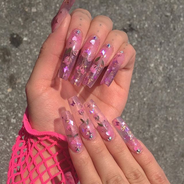 Featured image of post Aesthetic Baddie Nails Instagram Pink