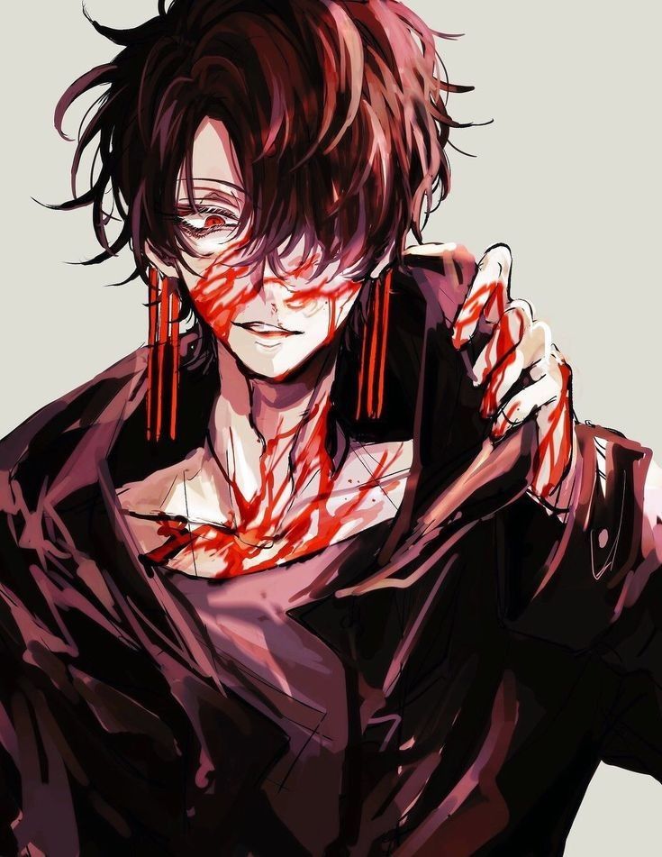 Dark Aesthetic Demon Anime Boy 1639