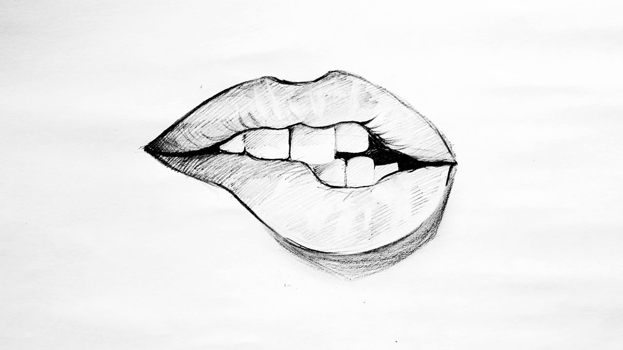 Featured image of post How To Draw Lip Bite