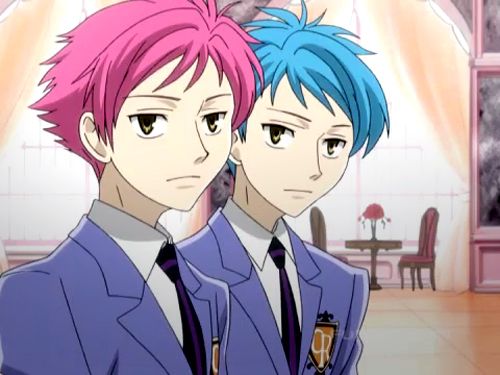 Featured image of post Ouran Highschool Host Club Twins Pink And Blue Hair